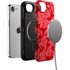image:imageCasely iPhone 17e Case  Final Rose  Red amp Pink Floral  Bold Protective Design  Compatible with MagSafe
