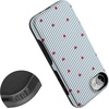 image:imageCasely iPhone 17e Case  Love Lines  Blue Stripes  Bold Protective Design  Compatible with MagSafe