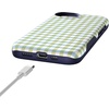 image:imageCasely iPhone 17e Case  Pastel Picnic  Blue amp Green Gingham  Bold Protective Design  Compatible with MagSafe