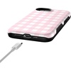 image:imageCasely iPhone 17e Case  Sunday Best  Pink Plaid  Bold Protective Design  Compatible with MagSafe