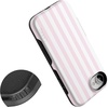 image:imageCasely iPhone 17e Case  Sunday Best  Pink Stripes  Bold Protective Design  Compatible with MagSafe