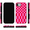 image:imageCasely iPhone 17e Case  Vibe Check  Pink Checkerboard  Bold Protective Design  Compatible with MagSafe