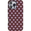 image:imageCasely iPhone 16 Pro Max Case  Spotted in SoHo  Burgundy Polka Dot  Bold Protective Design  Compatible with MagSafe