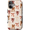 image:imageCasely iPhone 17 Case  Fall Girlie  Pumpkin Spice Bows  Bold Protective Design  MagSafe Compatible Design