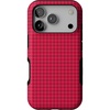 image:imageCasely iPhone 17 Pro Case  Best Dressed  Red Houndstooth  Bold Protective Design  MagSafe Compatible Design
