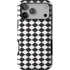 image:imageCasely iPhone 17 Pro Max Case  Harlequin Salem Diamond  Black and White  Bold Protective Design  MagSafe Compatible Design