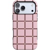 image:imageCasely iPhone 17 Pro Max Case  Uptown Gridlock  Pink Checkerboard  Bold Protective Design  Compatible with MagSafe