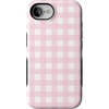 image:imageCasely iPhone 17e Case  Sunday Best  Pink Plaid  Bold Protective Design  Compatible with MagSafe