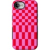 image:imageCasely iPhone 17e Case  Vibe Check  Pink Checkerboard  Bold Protective Design  Compatible with MagSafe