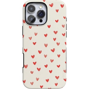 image:imageCasely iPhone 16 Pro Case  Love Letters  Doodle Hearts  Bold Protective Design  MagSafe Compatible Design