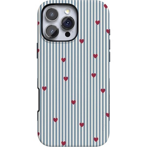 image:imageCasely iPhone 16 Pro Case  Love Lines  Blue Stripes  Bold Protective Design  MagSafe Compatible Design