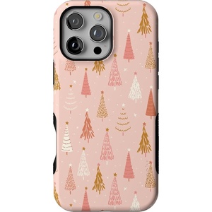 image:imageCasely iPhone 16 Pro Max Case  Bubblegum Forest  Christmas Tree  Bold Protective Design  MagSafe Compatible Design