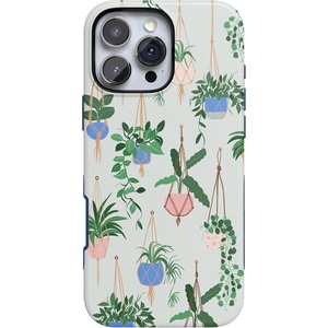 image:imageCasely iPhone 16 Pro Max Case  Lost in Spots  Cheetah Print  Bold Protective Design  Compatible with MagSafeHanging Around  Potted Plants Floral