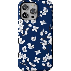 image:imageCasely iPhone 16 Pro Max Case  Lost in Spots  Cheetah Print  Bold Protective Design  Compatible with MagSafeNavy Cherry Blossom  Floral Forest