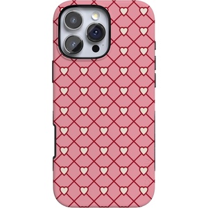 image:imageCasely iPhone 16 Pro Max Case  Love Locks  Pink Hearts  Bold Protective Design  MagSafe Compatible Design