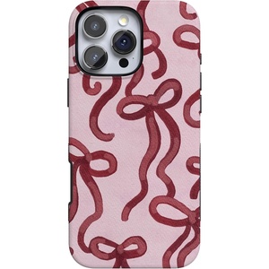 image:imageCasely iPhone 16 Pro Max Case  Love Me Knot  Mauve Bow  Bold Protective Design  MagSafe Compatible Design