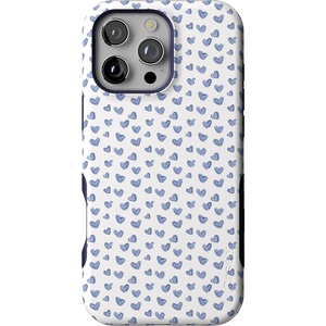 image:imageCasely iPhone 16 Pro Max Case  Lovebug  Blue Hearts  Bold Protective Design  Compatible with MagSafe