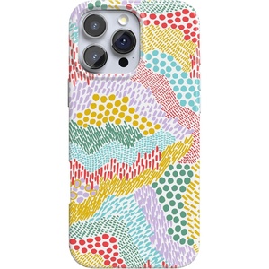 image:imageCasely iPhone 16 Pro Max Case  Mushroom Magic  Retro Floral  Compatible with MagSafe  Classic Ultra Slim DesignColor Me Happy  Doodle Colorblock