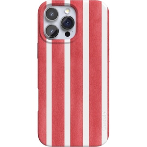 image:imageCasely iPhone 16 Pro Max Case  Mushroom Magic  Retro Floral  Compatible with MagSafe  Classic Ultra Slim DesignEast Coast Summer  Red Stripes