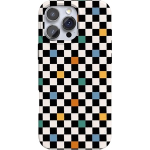 image:imageCasely iPhone 16 Pro Max Case  Mushroom Magic  Retro Floral  Compatible with MagSafe  Classic Ultra Slim DesignOld Skool  Retro Checkerboard