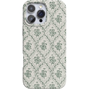 image:imageCasely iPhone 16 Pro Max Case  Mushroom Magic  Retro Floral  Compatible with MagSafe  Classic Ultra Slim DesignSage Tapestry  Floral Vines