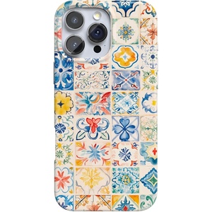 image:imageCasely iPhone 16 Pro Max Case  Mushroom Magic  Retro Floral  Compatible with MagSafe  Classic Ultra Slim DesignTuscan Tiles  Dolce Vita