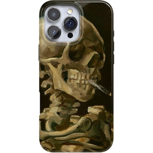 image:imageCasely iPhone 16 Pro Max Case  Mushroom Magic  Retro Floral  Compatible with MagSafe  Classic Ultra Slim DesignVan Gogh  Skull of a Skeleton with Burning Cig