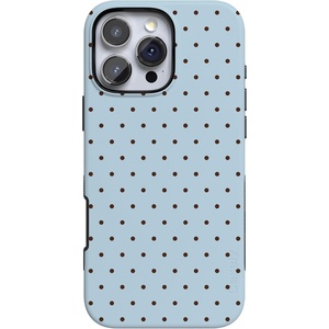 image:imageCasely iPhone 16 Pro Max Case  On the Dot  Blue amp Brown Polka Dot  Bold Protective Design  Compatible with MagSafe