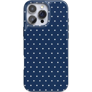 image:imageCasely iPhone 16 Pro Max Case  On the Dot  Navy Polka Dot  Compatible with MagSafe  Classic Ultra Slim Design