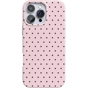 image:imageCasely iPhone 16 Pro Max Case  On the Dot  Pink amp Brown Polka Dot  Compatible with MagSafe  Classic Ultra Slim Design