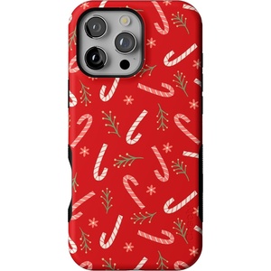 image:imageCasely iPhone 16 Pro Max Case  Peppermint Kiss  Candy Cane  Bold Protective Design  MagSafe Compatible Design