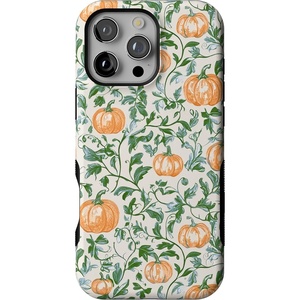 image:imageCasely iPhone 16 Pro Max Case  Pumpkin Patch  Green Vines  Bold Protective Design  MagSafe Compatible Design
