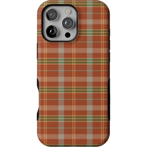 image:imageCasely iPhone 16 Pro Max Case  Spiced Chai  Fall Plaid  Bold Protective Design  MagSafe Compatible Design
