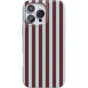 image:imageCasely iPhone 16 Pro Max Case  Sunday in Brooklyn  Chocolate Blue Stripes  Compatible with MagSafe  Classic Ultra Slim Design