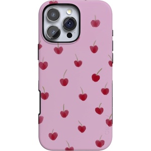 image:imageCasely iPhone 16 Pro Max Case  Very Cherry  Painted Cherries  Bold Protective Design  MagSafe Compatible Design