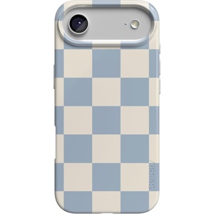 image:imageCasely iPhone 17 Air Case  Coquette Girlie  Pastel Bows  Compatible with MagSafe  Classic Ultra Slim DesignFit Check  Light Blue Checkerboard