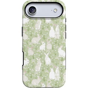 image:imageCasely iPhone 17 Air Case  Hop to it  Green Bunny  Bold Protective Design  Compatible with MagSafe
