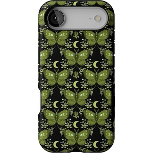 image:imageCasely iPhone 17 Air Case  Mystic Moths  Green Twilight  Bold Protective Design  MagSafe Compatible Design