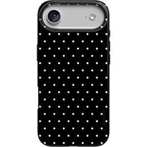 image:imageCasely iPhone 17 Air Case  On the Dot  Black Polka Dot  Compatible with MagSafe  Classic Ultra Slim Design
