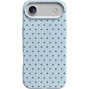 image:imageCasely iPhone 17 Air Case  On the Dot  Blue amp Brown Polka Dot  Compatible with MagSafe  Classic Ultra Slim Design
