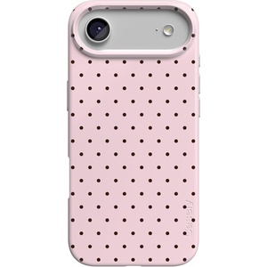 image:imageCasely iPhone 17 Air Case  On the Dot  Pink amp Brown Polka Dot  Compatible with MagSafe  Classic Ultra Slim Design