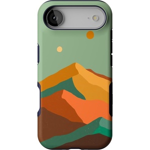image:imageCasely iPhone 17 Air Case  Reality Check  Periwinkle  Bold Protective Design  Compatible with MagSafeEndless Peaks  Colorblock Mountain