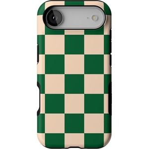 image:imageCasely iPhone 17 Air Case  Reality Check  Periwinkle  Bold Protective Design  Compatible with MagSafeFit Check  Green Checkerboard
