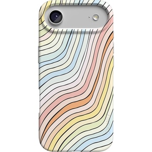 image:imageCasely iPhone 17 Air Case  The Boyfriend Collection  Mallard amp Co  Compatible with MagSafe  Classic Ultra Slim DesignRide The Wave  Pastel Rainbow Lined