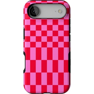 image:imageCasely iPhone 17 Air Case  Vibe Check  Pink Checkerboard  Bold Protective Design  Compatible with MagSafe