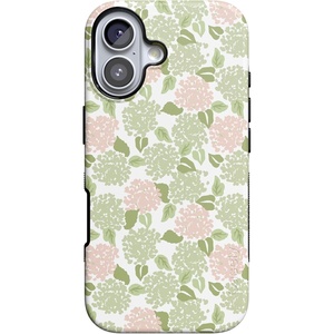 image:imageCasely iPhone 17 Case  Hydrangea Haze  Floral Garden  Bold Protective Design  Compatible with MagSafe