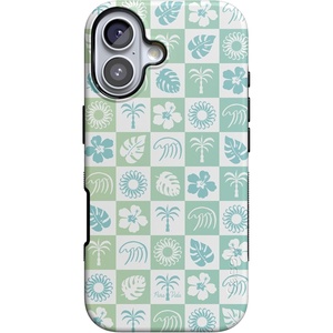 image:imageCasely iPhone 17 Case  Shell Shocked  Tortoise Print  Bold Protective Design  Compatible with MagSafePura Vida  Coastal Checkers