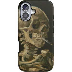 image:imageCasely iPhone 17 Case  Shell Shocked  Tortoise Print  Bold Protective Design  Compatible with MagSafeVan Gogh  Skull of a Skeleton with Burning Cig