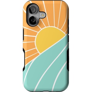 image:imageCasely iPhone 17 Case  Shell Shocked  Tortoise Print  Bold Protective Design  Compatible with MagSafeWaves  Rays  Sunshine