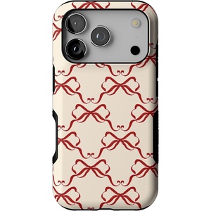 image:imageCasely iPhone 17 Pro Case  All Wrapped Up  Vintage Bows  Bold Protective Design  MagSafe Compatible Design